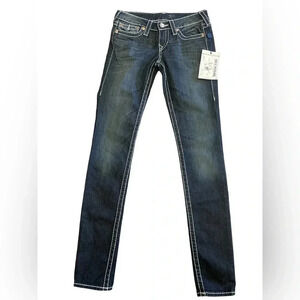 True Religion Skinny Natural Big T Jeans  Size 27